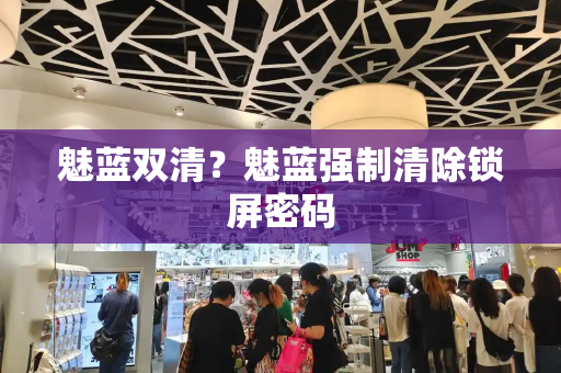 魅蓝双清？魅蓝强制清除锁屏密码-第1张图片-星选测评