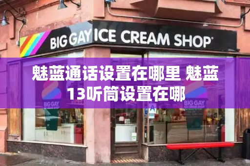 魅蓝通话设置在哪里 魅蓝13听筒设置在哪-第1张图片-星选测评