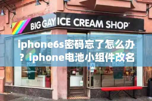 iphone6s密码忘了怎么办？iphone电池小组件改名字