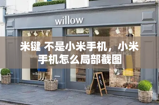米键 不是小米手机，小米手机怎么局部截图-第1张图片-星选测评