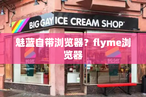 魅蓝自带浏览器？flyme浏览器