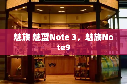 魅族 魅蓝Note 3，魅族Note9
