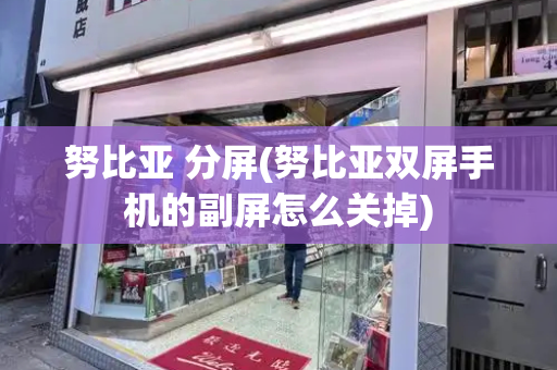 努比亚 分屏(努比亚双屏手机的副屏怎么关掉)