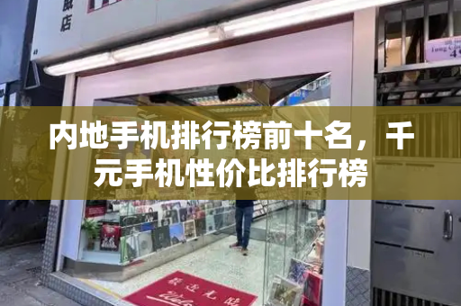 内地手机排行榜前十名，千元手机性价比排行榜