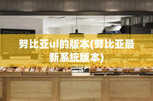努比亚ui的版本(努比亚最新系统版本)