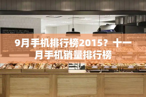 9月手机排行榜2015？十一月手机销量排行榜-第1张图片-星选测评