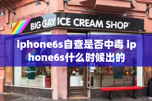iphone6s自查是否中毒 iphone6s什么时候出的-第1张图片-星选测评