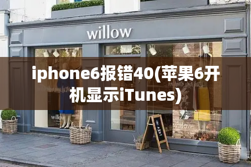 iphone6报错40(苹果6开机显示iTunes)-第1张图片-星选测评