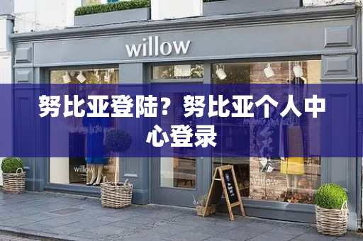 努比亚登陆？努比亚个人中心登录