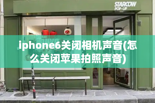 iphone6关闭相机声音(怎么关闭苹果拍照声音)-第1张图片-星选测评