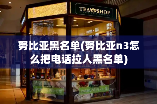努比亚黑名单(努比亚n3怎么把电话拉人黑名单)-第1张图片-星选测评