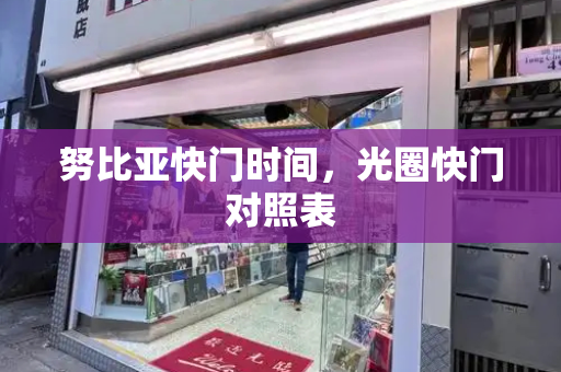 努比亚快门时间，光圈快门对照表