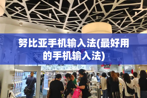 努比亚手机输入法(最好用的手机输入法)