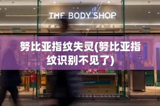 努比亚指纹失灵(努比亚指纹识别不见了)