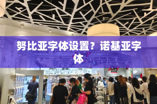 努比亚字体设置？诺基亚字体