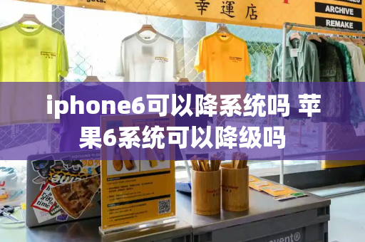 iphone6可以降系统吗 苹果6系统可以降级吗-第1张图片-星选测评
