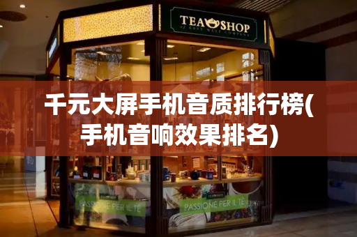 千元大屏手机音质排行榜(手机音响效果排名)-第1张图片-星选测评