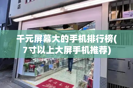 千元屏幕大的手机排行榜(7寸以上大屏手机推荐)