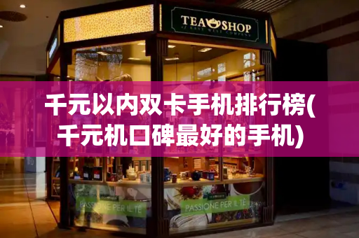 千元以内双卡手机排行榜(千元机口碑最好的手机)