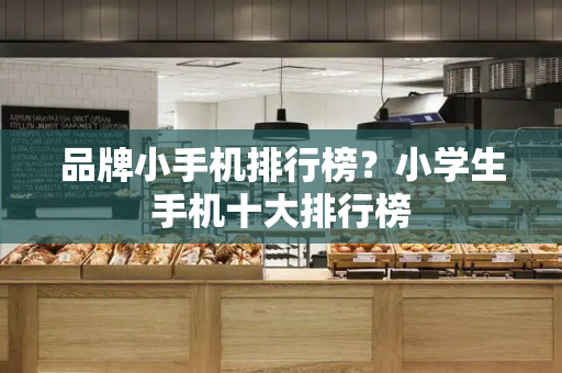 品牌小手机排行榜？小学生手机十大排行榜