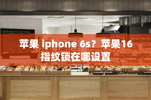 苹果 iphone 6s？苹果16指纹锁在哪设置-第1张图片-星选测评