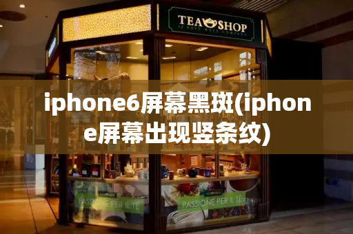 iphone6屏幕黑斑(iphone屏幕出现竖条纹)