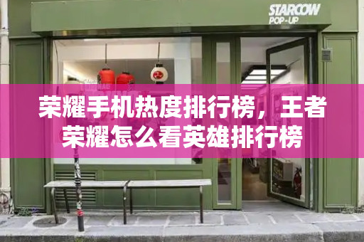 荣耀手机热度排行榜，王者荣耀怎么看英雄排行榜-第1张图片-星选测评
