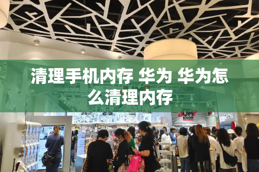 清理手机内存 华为 华为怎么清理内存-第1张图片-星选测评