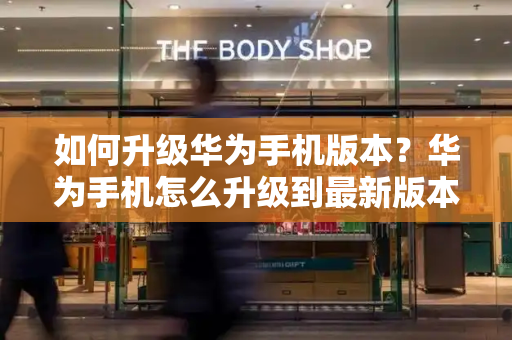 如何升级华为手机版本？华为手机怎么升级到最新版本-第1张图片-星选测评