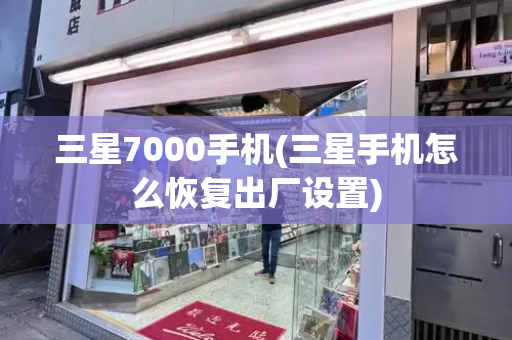 三星7000手机(三星手机怎么恢复出厂设置)