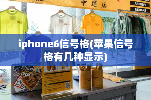 iphone6信号格(苹果信号格有几种显示)-第1张图片-星选测评