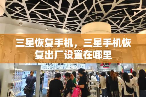 三星恢复手机，三星手机恢复出厂设置在哪里