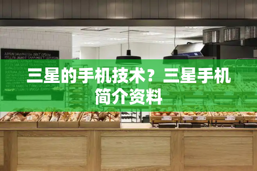 三星的手机技术？三星手机简介资料