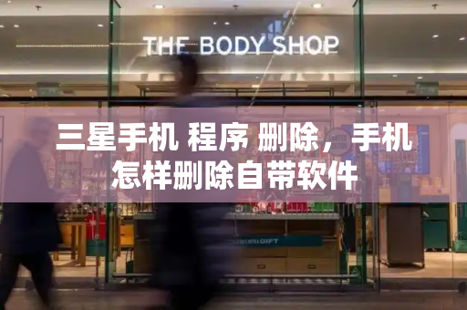 三星手机 程序 删除，手机怎样删除自带软件