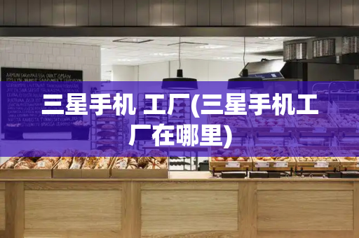 三星手机 工厂(三星手机工厂在哪里)-第1张图片-星选测评