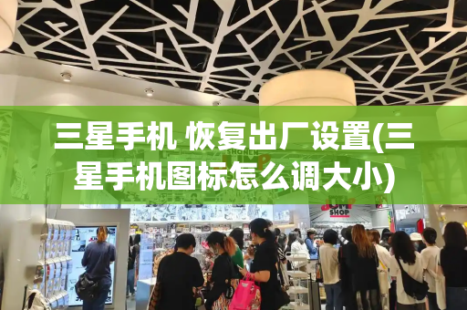 三星手机 恢复出厂设置(三星手机图标怎么调大小)