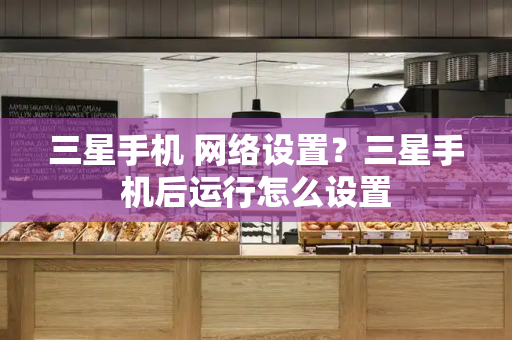 三星手机 网络设置？三星手机后运行怎么设置-第1张图片-星选测评