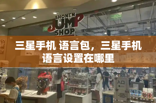 三星手机 语言包，三星手机语言设置在哪里