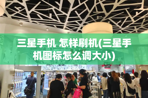 三星手机 怎样刷机(三星手机图标怎么调大小)
