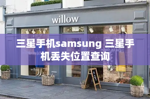 三星手机samsung 三星手机丢失位置查询-第1张图片-星选测评