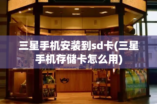三星手机安装到sd卡(三星手机存储卡怎么用)-第1张图片-星选测评