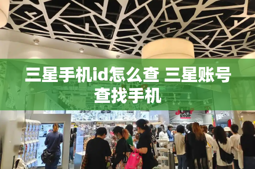 三星手机id怎么查 三星账号查找手机-第1张图片-星选测评