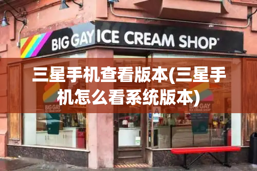 三星手机查看版本(三星手机怎么看系统版本)