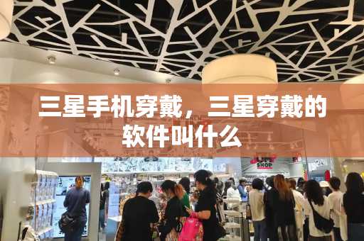 三星手机穿戴，三星穿戴的软件叫什么-第1张图片-星选测评
