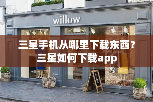 三星手机从哪里下载东西？三星如何下载app-第1张图片-星选测评