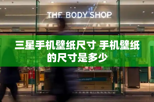 三星手机壁纸尺寸 手机壁纸的尺寸是多少-第1张图片-星选测评