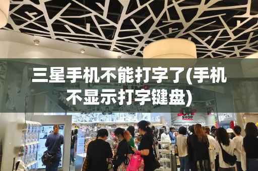 三星手机不能打字了(手机不显示打字键盘)-第1张图片-星选测评
