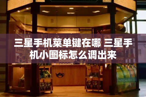 三星手机菜单键在哪 三星手机小图标怎么调出来
