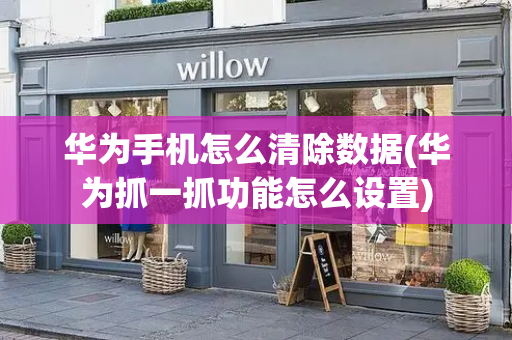 华为手机怎么清除数据(华为抓一抓功能怎么设置)