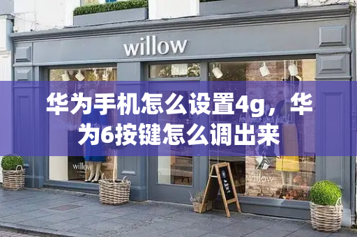 华为手机怎么设置4g，华为6按键怎么调出来-第1张图片-星选测评